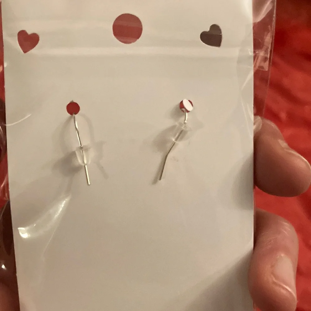 Light Pink Tassel Earrings - Picture 2 of 2